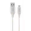 GEMBIRD USB 2.0 naar micro-USB-kabel 1 m zwart/wit
