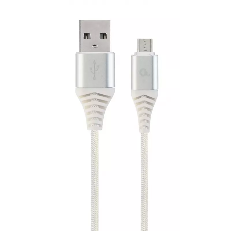 GEMBIRD USB 2.0 naar micro-USB-kabel 1 m zwart/wit