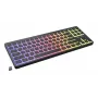 GENESIS Thor 430 TKL draadloos mechanisch gaming-toetsenbord, Outemu Red switches, RGB-verlichting, triple-modus (USB-C/2.4GHz/Bluetooth), US-Engels QWERTY, zwart