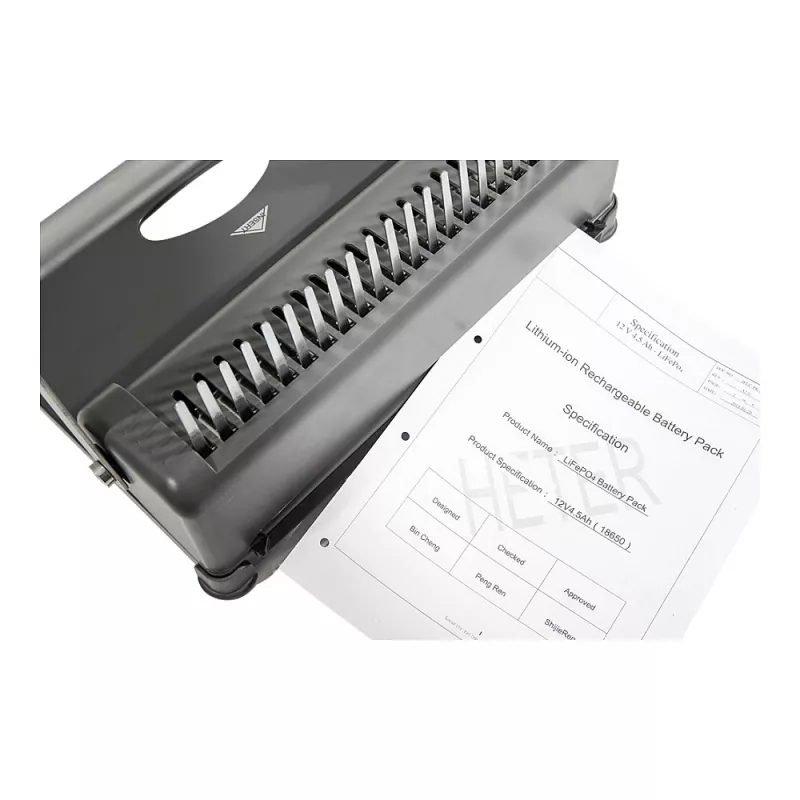 Genie CB 850 handmatige comb-bindmachine, 350 blad, zwart