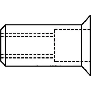 Gesipa blindklinkmoer aluminium M4 x 12 mm verzonken kop klembereik 1,5-3,5 mm (500 stuks) 1455346