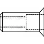 Gesipa blindklinkmoer aluminium M4 x 12 mm verzonken kop klembereik 1,5-3,5 mm (500 stuks) 1455346