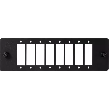 GETFORT 38863 SC-duplex glasvezel-adaptermodule voor patchpanelen, 6 poorten, 12 vezels, Zwart