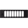 GETFORT 38863 SC-duplex glasvezel-adaptermodule voor patchpanelen, 6 poorten, 12 vezels, Zwart