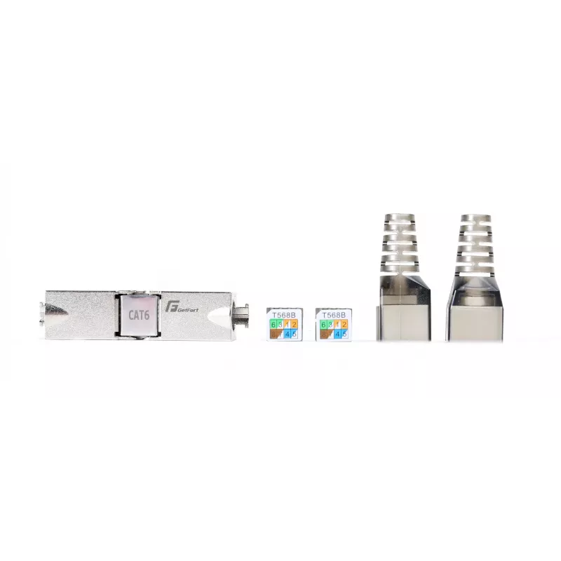 GETFORT 58459 Cat.6 UTP tool-less RJ45 keystone jack, wit
