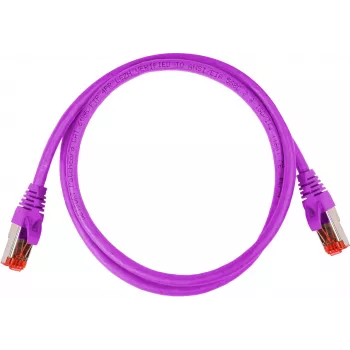 GETFORT Cat.6A S/FTP LSOH patchkabel 0,5 m paars