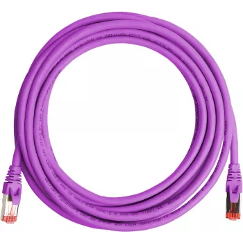 GETFORT Cat.6A S/FTP LSOH patchkabel 5m paars