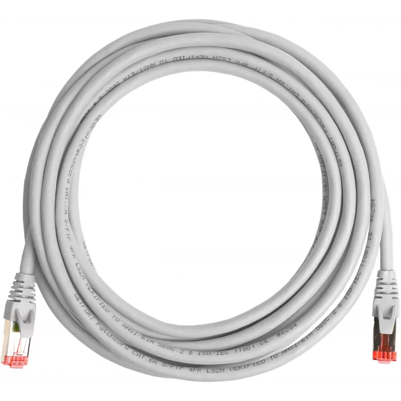 GETFORT Cat.6A S/FTP LSOH patchkabel 3 m grijs