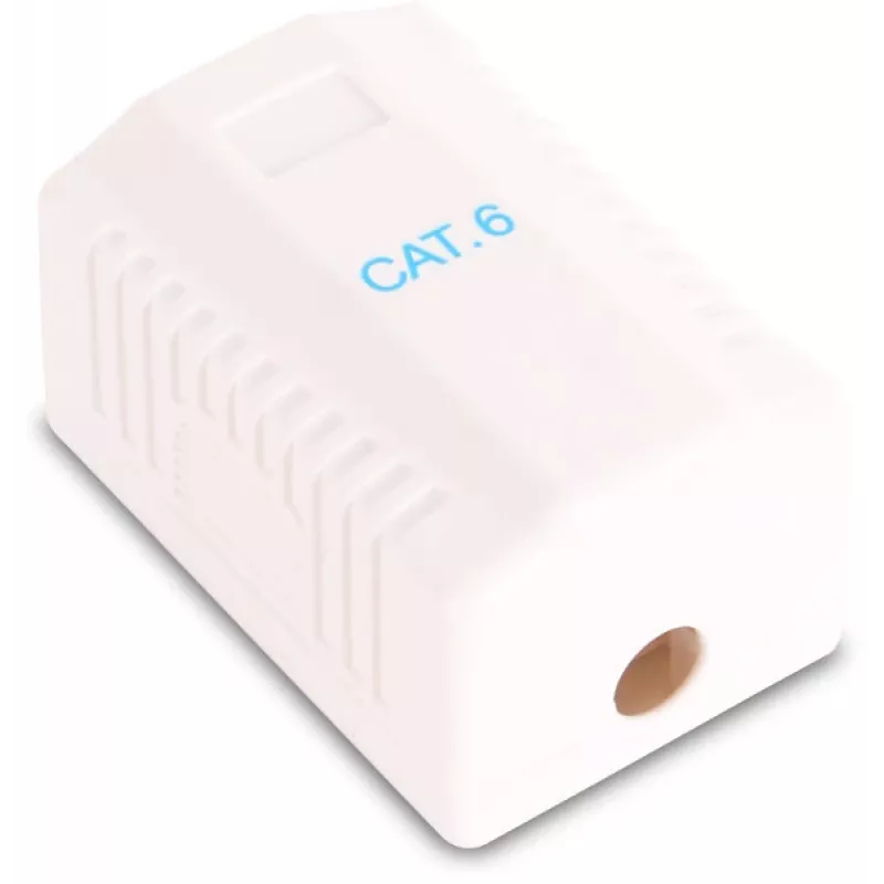 GETFORT GF-1G6FTP Afgeschermd opbouw-RJ45-contactdoos Cat.6, 1-poort, Wit