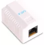 GETFORT GF-1G6FTP Afgeschermd opbouw-RJ45-contactdoos Cat.6, 1-poort, Wit