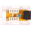 GETFORT GF-1G6UTP Opbouw-RJ45-Cat.6-UTP-netwerkdoos, wit