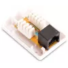 GETFORT GF-1G6UTP Opbouw-RJ45-Cat.6-UTP-netwerkdoos, wit