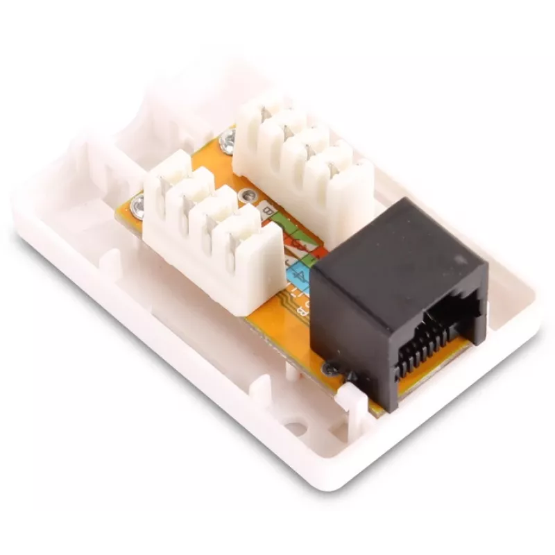 GETFORT GF-1G6UTP Opbouw-RJ45-Cat.6-UTP-netwerkdoos, wit