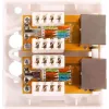 GETFORT GF-2G5EFTP afgeschermde opbouw-RJ45-doos, 2-poorts, Cat.5e, wit