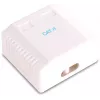 GETFORT GF-2G6UTP Opbouw RJ45 Cat.6 UTP-netwerkaansluiting met 2 poorten, wit