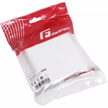 GETFORT GF-FO2P FTTH glasvezel aansluitdoos met SC/APC- en LC/APC-adapters, 2-poorts wanddoos, singlemode, wit