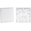 GETFORT GF-FO2P FTTH glasvezel aansluitdoos met SC/APC- en LC/APC-adapters, 2-poorts wanddoos, singlemode, wit