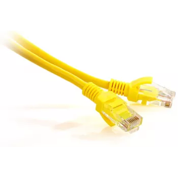 GETFORT GF-PC5EUTP-3Y Cat.5e UTP patchkabel, 3m, geel, RJ45, vergulde contacten, 1 Gbit/s