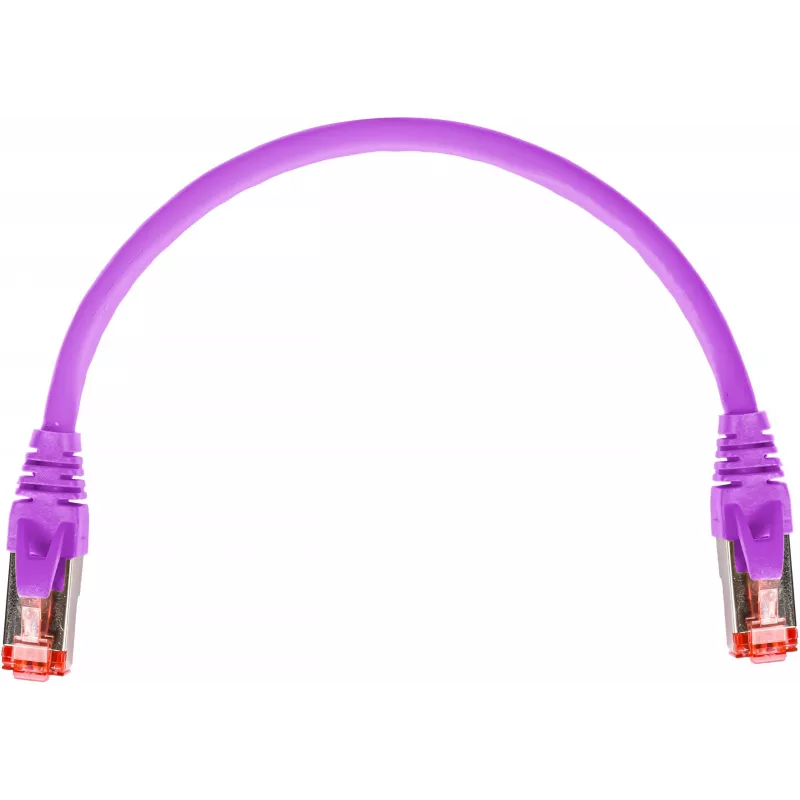GETFORT GF-PC6ASFTP-0.25V Cat.6A S/FTP LSOH patchkabel 0,25 m paars