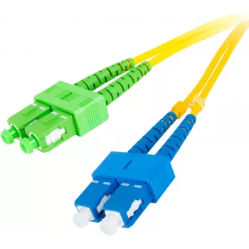 GETFORT GF-SUSAD1 singlemode-duplex glasvezel-patchkabel SC/UPC naar SC/APC, 1m, LSZH, geel