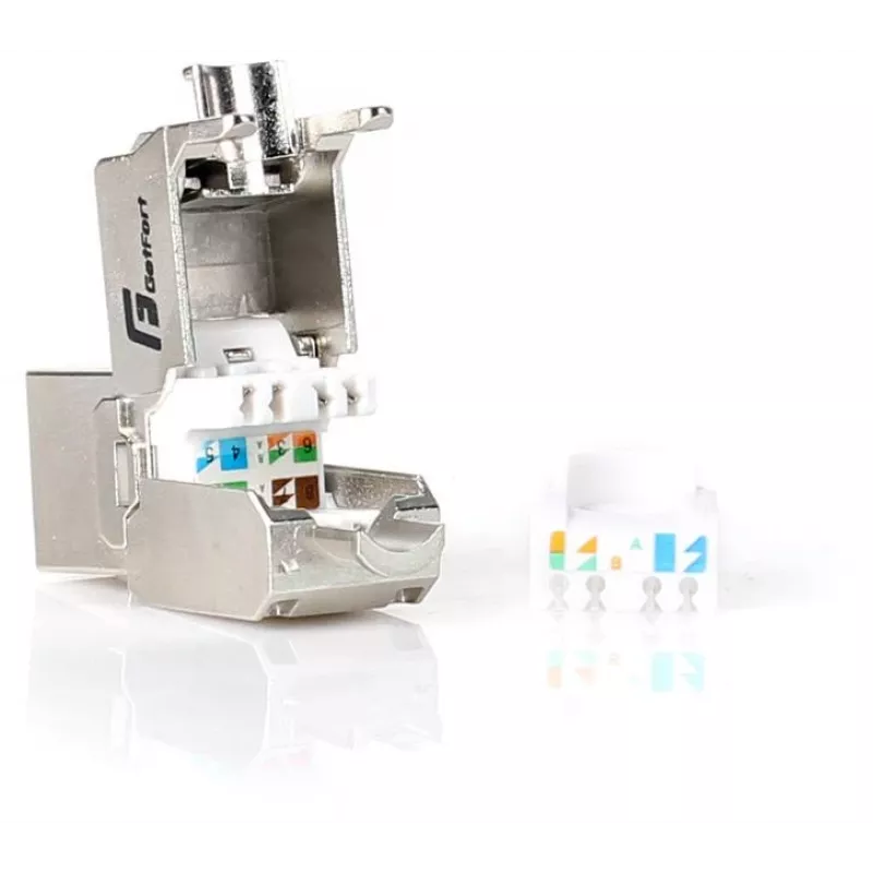 GETFORT KGF-6AFTP-NT Cat.6A FTP gereedschapsloze Keystone-Busmodule