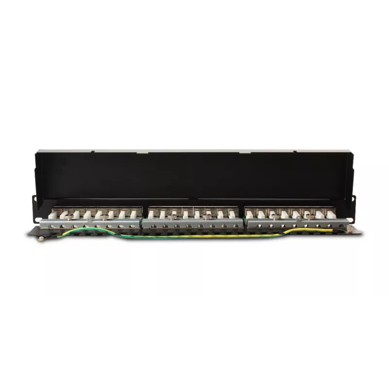 GETFORT PGF-6FTP24-B6 patchpanel FTP Cat.6 24-poorts 19-inch 1U zwart