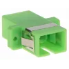 GETFORT SC/APC simplex glasvezeladapter, singlemode, groen, flensmontage