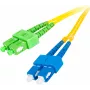 GETFORT singlemode-duplex glasvezel-patchkabel SC/UPC naar SC/APC 2m geel