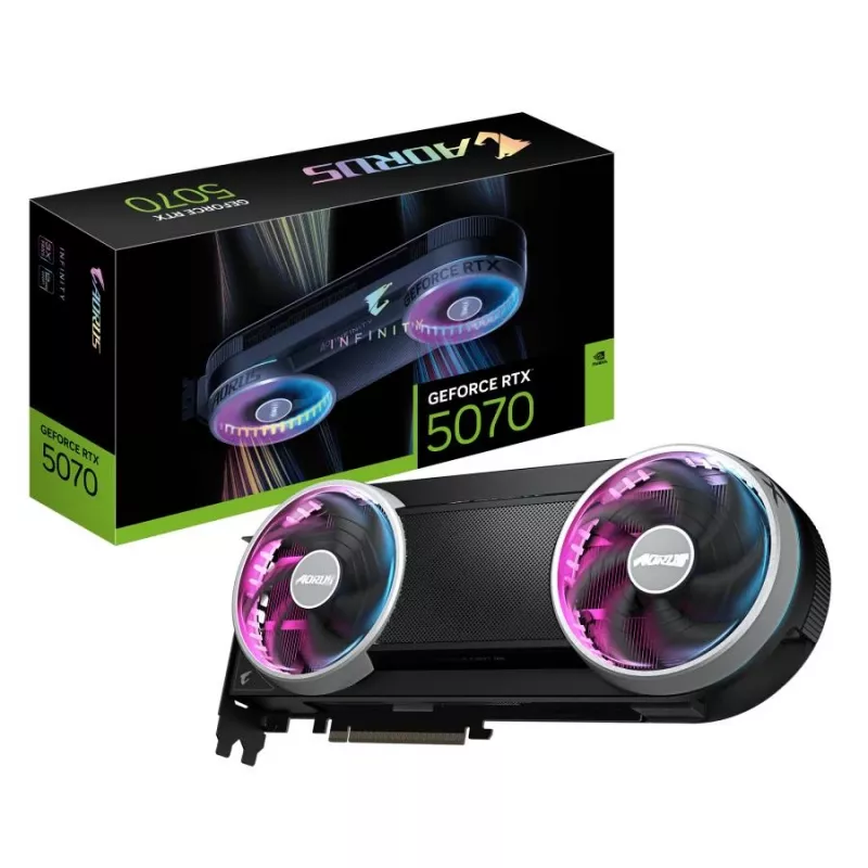 Gigabyte AORUS GeForce RTX 5070 INFINITY 12GB GDDR7 videokaart