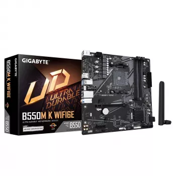 GIGABYTE B550M K WF6E AM4 4xDDR4 mATX Moederbord