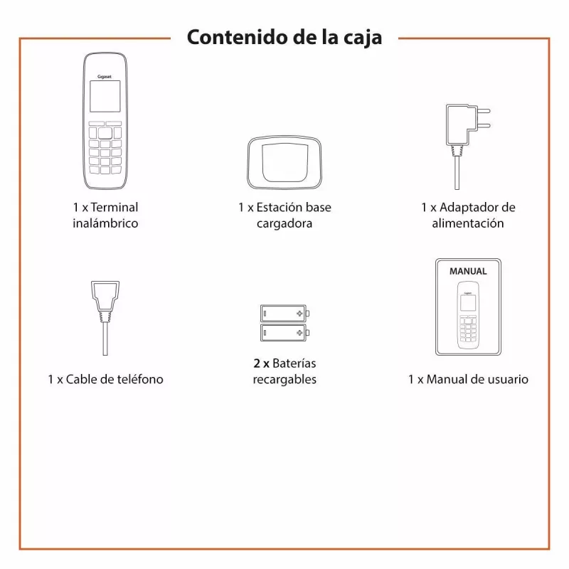 Gigaset A270 DECT draadloze telefoon zwart