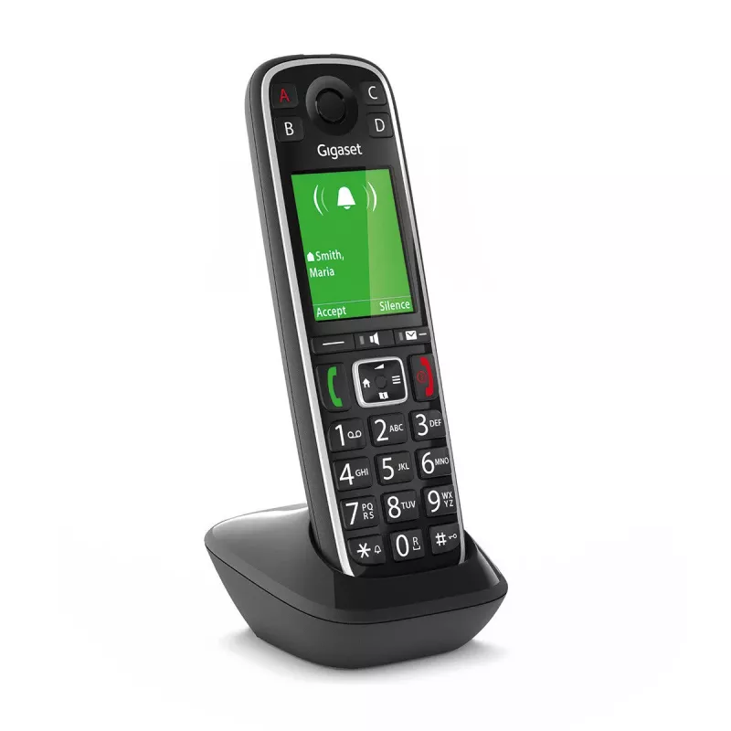 Gigaset E720HX Draadloze DECT-extra handset met nummerweergave, Zwart
