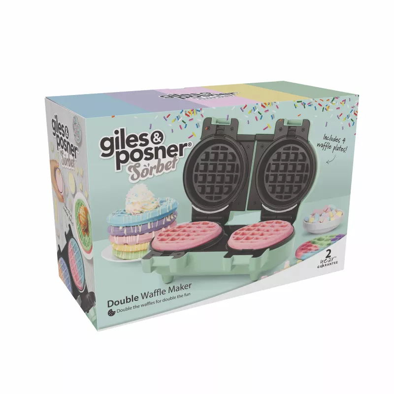 Giles & Posner EK5922GSGRVDE dubbel wafelijzer