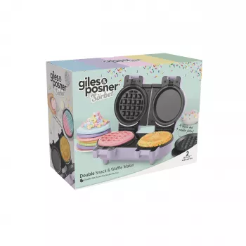 Giles & Posner EK5923GSPPVDE dubbele snack- en wafelijzer