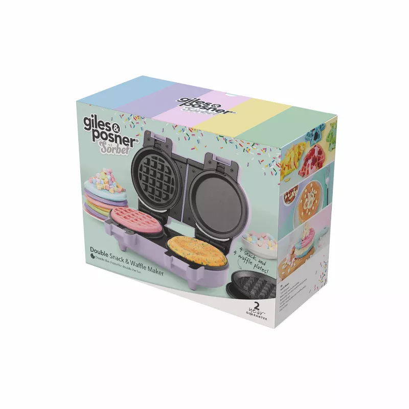 Giles & Posner EK5923GSPPVDE dubbele snack- en wafelijzer