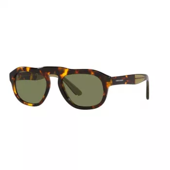 GIORGIO ARMANI AR8173-50922A heren vierkante zonnebril mat zwart grijs verloop 52 mm