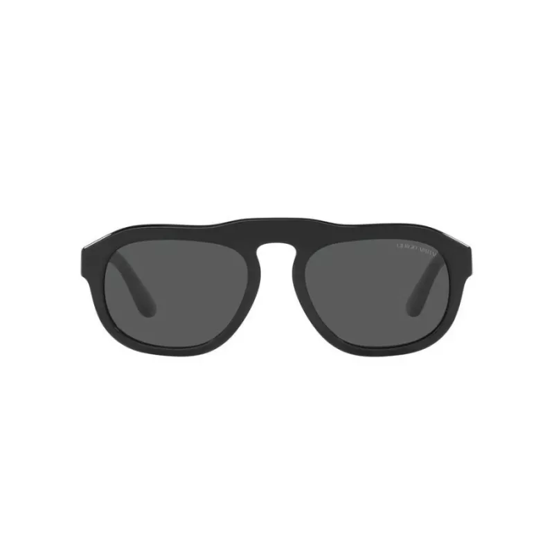 GIORGIO ARMANI MAN AR8173-500187 rechthoekige zonnebril zwart/grijs 52mm