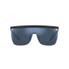 GIORGIO ARMANI heren zonnebril AR8169-504255 mat zwart donkergrijs pilot vierkant
