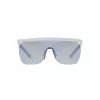 Giorgio Armani heren zonnebril AR8169-5344D6 vierkant montuur transparant grijs donkergrijs UV400