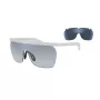 Giorgio Armani heren zonnebril AR8169-5344D6 vierkant montuur transparant grijs donkergrijs UV400