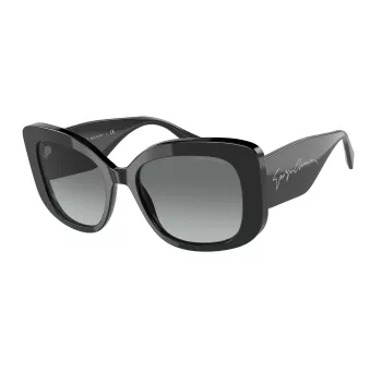 GIORGIO ARMANI ZONNEBRIL AR8150-500111 heren zwart acetaat montuur grijze polycarbonaat glazen 53/18/140 mm