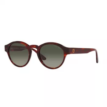 GIORGIO ARMANI dames zonnebril AR8146-596271 Havana acetaat groen verloop 50/15/145 mm