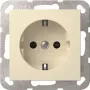 GIRA 445301 SCHUKO-stopcontact met shutter, System 55, crème