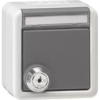 Gira 456930 Schuko-stopcontact met afsluitbaar klapdeksel, gelijksluitend, reinwit glanzend