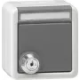 Gira 456930 Schuko-stopcontact met afsluitbaar klapdeksel, gelijksluitend, reinwit glanzend