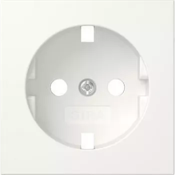 Gira 492027 afdekking voor SCHUKO-stopcontact, System 55, reinwit mat