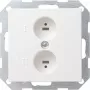 Gira luidspreker-aansluitdoos System 55, Standard 55, E2, Event, Event Klar, Event Opak, Esprit, ClassiX zuiverwit (040203)