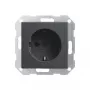 Gira Schuko stopcontactinzet, System 55, antraciet 018828