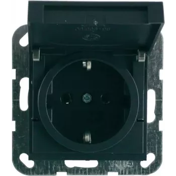 GIRA Schuko stopcontact-inzet System 55 antraciet 045428