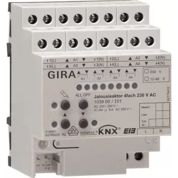 GIRA jaloezieactor 4-voudig REG KNX/EIB 230V AC 103900